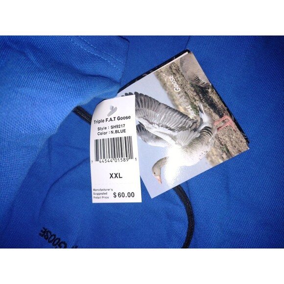 Triple F.a.t Goose Mens Hooded Shirt Short sleeve 2XL Zip Phone pocket Vintage - Picture 2 of 12